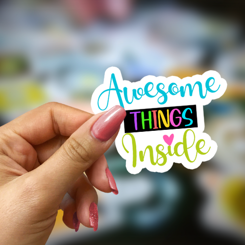Awesome Things Inside -100 Pack Stickers